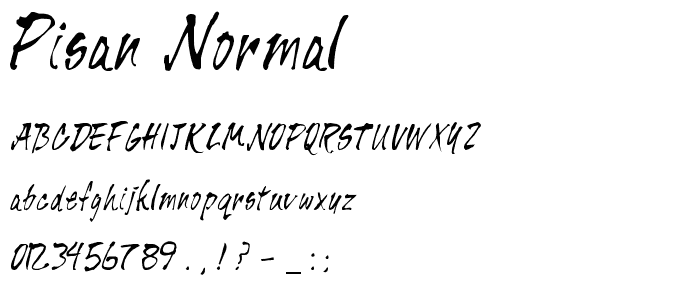 Pisan Normal font